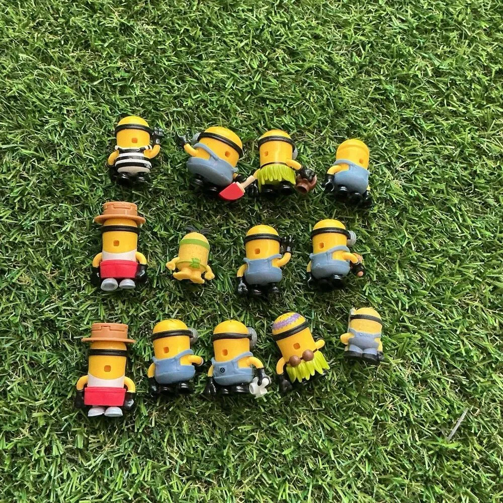 Lot of 13 Minions Mini Figures Despicable Me Assorted Characters Toys 1-1.5”